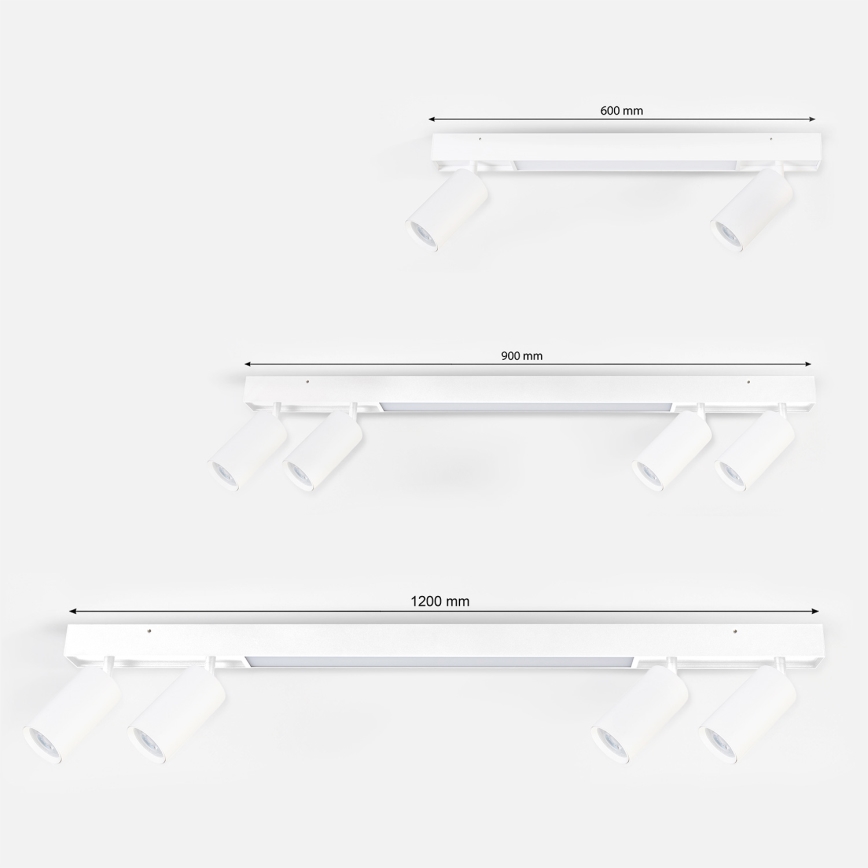 Brilagi - LED точково осветително тяло SELE 2xGU10/30W/230V + LED/15W бяло