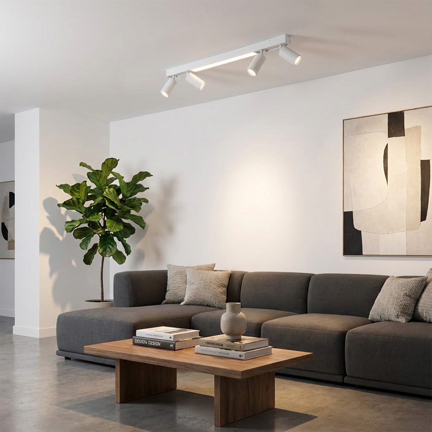 Brilagi - LED точково осветително тяло SELE 4x GU10/30W/230V + LED/20W бяло