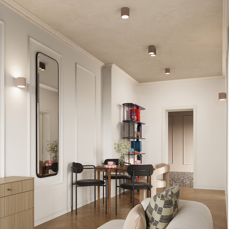 Brilagi - LED точково осветително тяло SFERA 1xGU10/10W/230V, диаметър 10 см, таупе