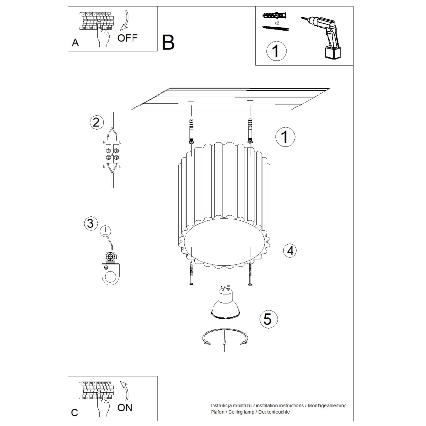 Brilagi - LED точково осветително тяло SFERA, 1xGU10/10W/230V, Ø 10 см, червено