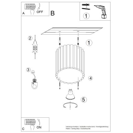 Brilagi - LED точково осветително тяло SFERA 1xGU10/10W/230V Ø 10 см, кафяво