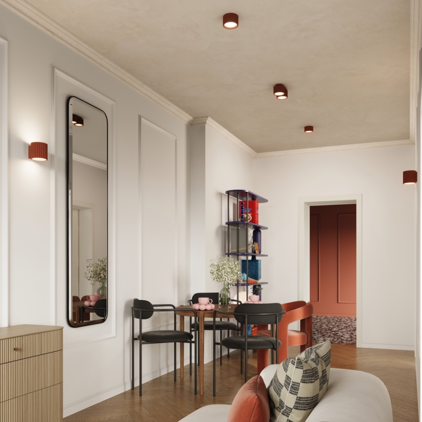 Brilagi - LED точково осветително тяло SFERA 1xGX53/30W/230V диаметър 10 см червено