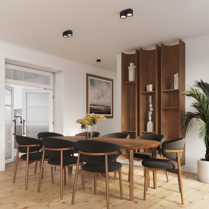 Brilagi - LED точково осветително тяло SFERA 1xGX53/30W/230V Ø 10 см черно