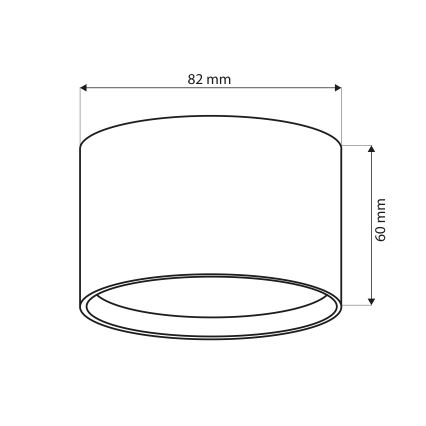 Brilagi - LED Точково осветително тяло SMOOTH 1xGX53/15W/230V черно