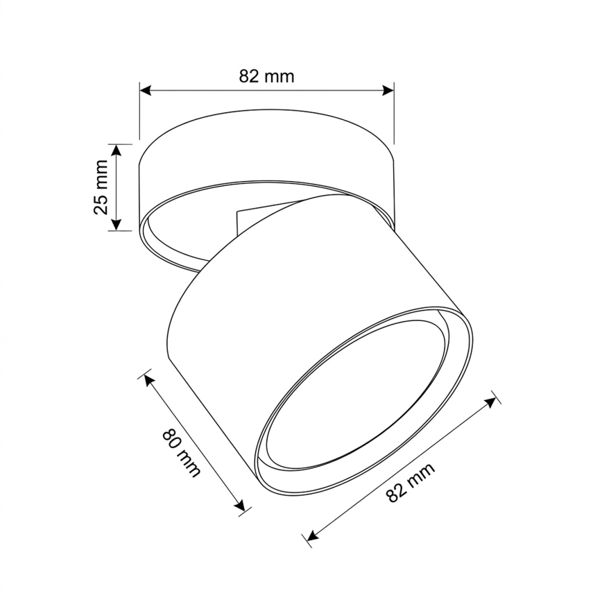BRILAGI - LED точково осветително тяло SMOOTH TILTY 1xGX53/15W/230V бяло