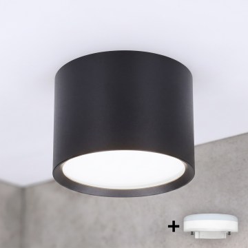 BRILAGI - LED точково осветително тяло за баня SMOOTH 1xGX53/15W/230V 60x82 mm черно IP54