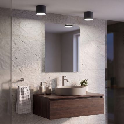 BRILAGI - LED точково осветително тяло за баня SMOOTH 1xGX53/15W/230V 60x82 mm черно IP54