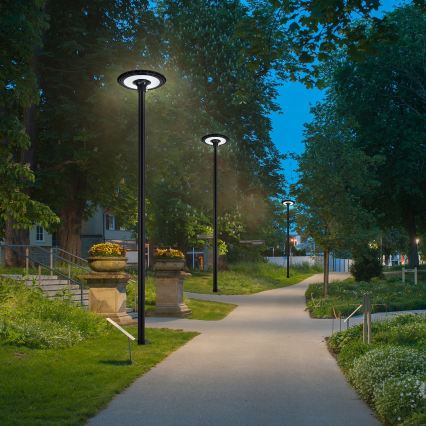 Brilagi - LED улична лампа с стълб 3 m URBANSPARK LED/120W/230V черна IP65