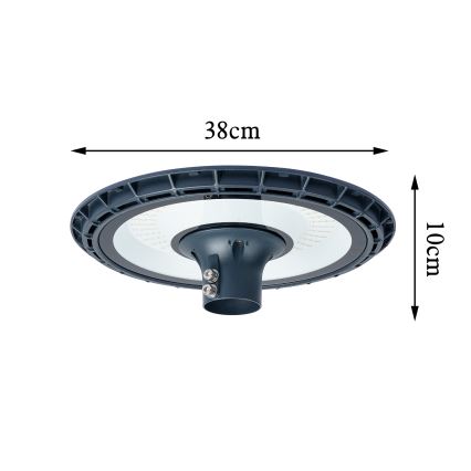 Brilagi - LED улична лампа със стълб 3 м URBANSPARK LED/120W/230V антрацит IP65