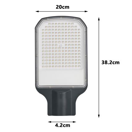 Brilagi - LED улична лампа URBANLIGHT LED/100W/230V антрацит IP65