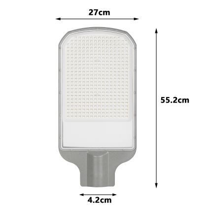Brilagi - LED улична лампа URBANLIGHT LED/200W/230V сива IP65