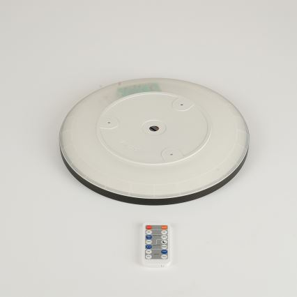 Brilagi - LED регулируемо осветително тяло с датчик за движение и здрач ULTRA SLIM LED/18W/230V Ø 30 см + дистанционно управление