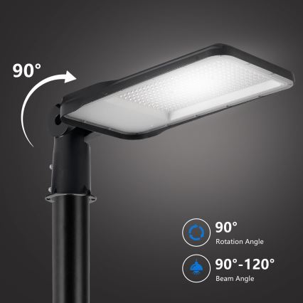 Brilagi - LED външна улична лампа с 5 m стълб и шарнир URBANLIGHT LED/200W/230V черна IP65