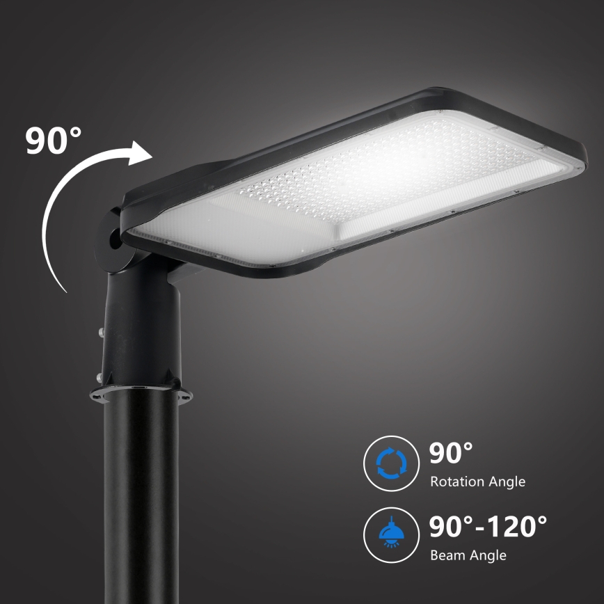 Brilagi - LED външна улична лампа с 5 m стълб и шарнир URBANLIGHT LED/200W/230V черна IP65