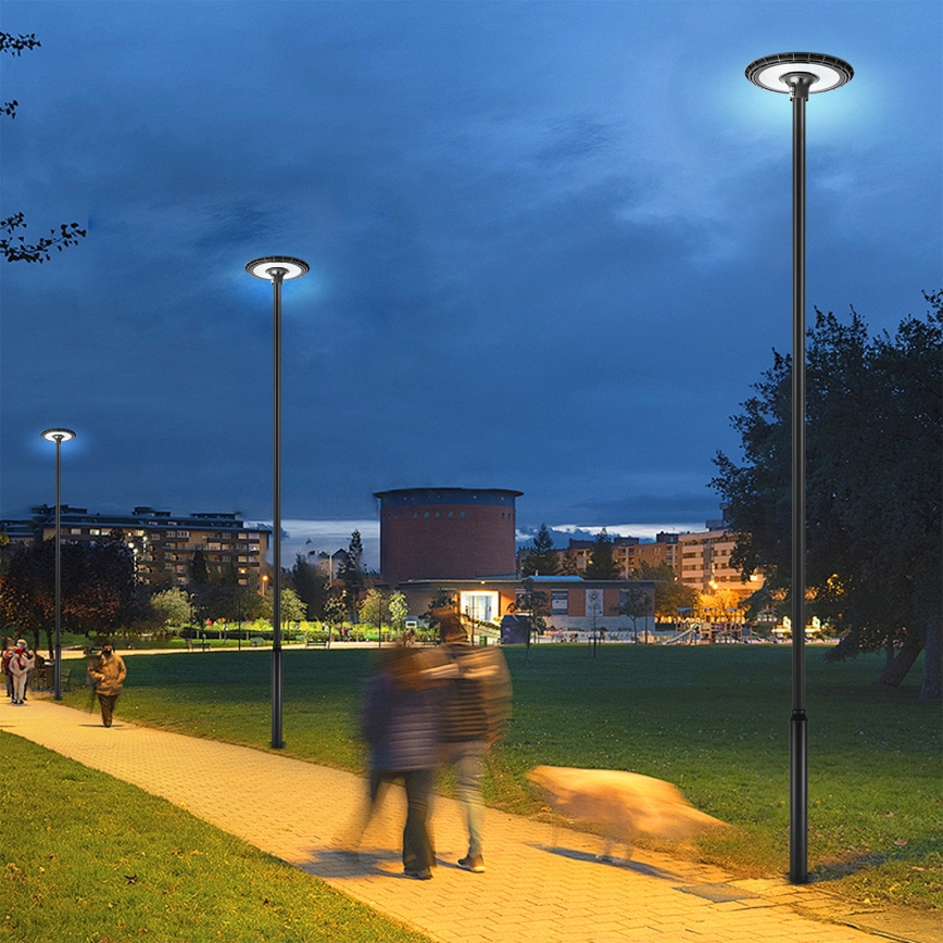 Brilagi - Външна улична LED лампа със стълб 5 m URBANSPARK LED/120W/230V черна IP65