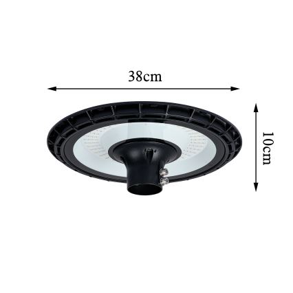 Brilagi - Външна улична LED лампа със стълб 5 m URBANSPARK LED/120W/230V черна IP65