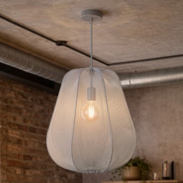 Brilagi - LED висящ полилей на кабел ARVEN 1xE27/8W/230V Ø 37 см сив