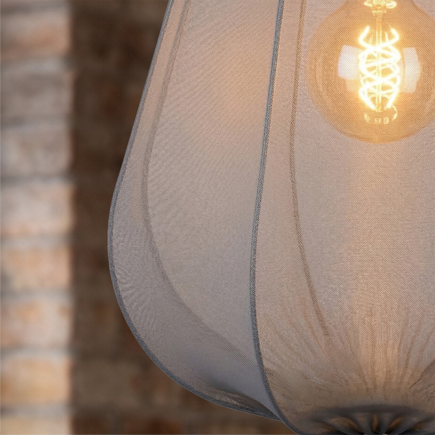 Brilagi - LED висящ полилей на кабел ARVEN 1xE27/8W/230V Ø 37 см сив