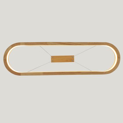 Brilagi - LED висящ полилей на кабел UMEA WOOD LED/30W/230V 70x20 cm дърво