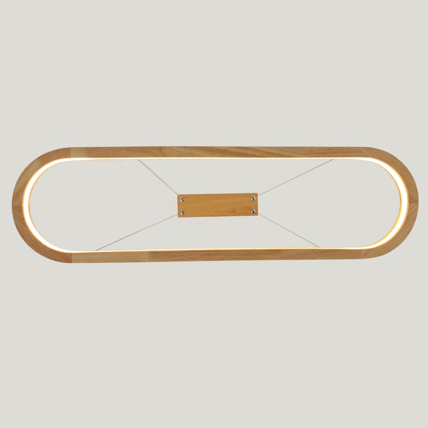 Brilagi - LED висящ полилей на кабел UMEA WOOD LED/30W/230V 70x20 cm дърво