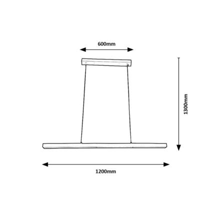 Brilagi - LED висяща лампа на кабел AXIS LED/30W/230V бяла