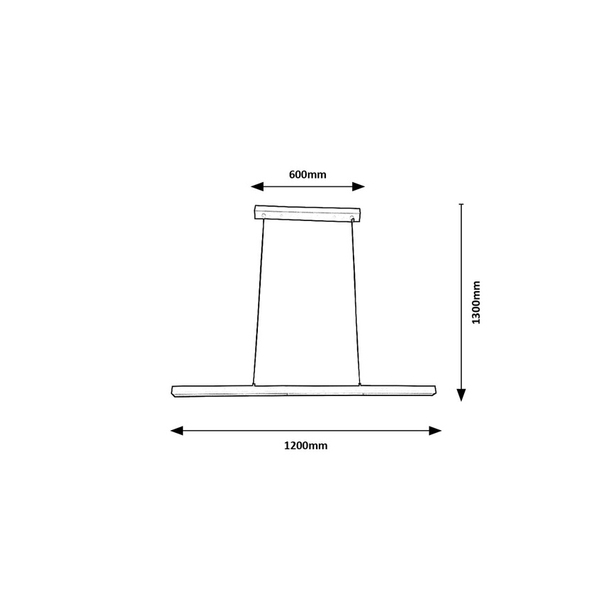 Brilagi - LED висяща лампа на кабел AXIS LED/30W/230V бяла