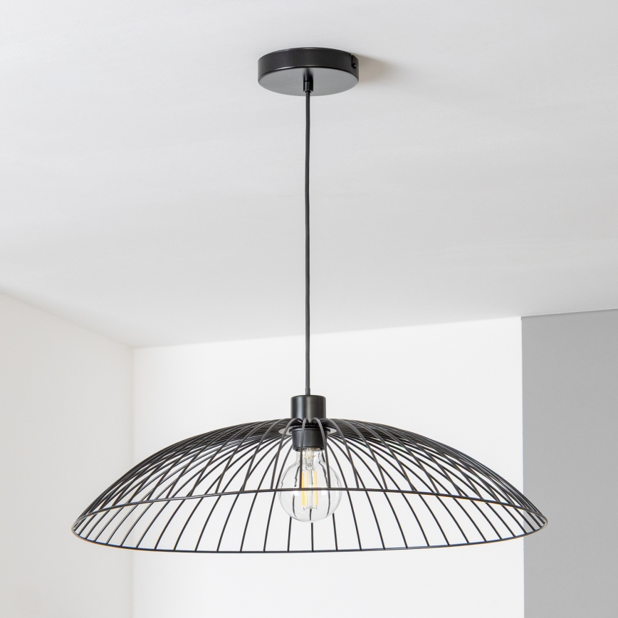 Brilagi - LED висяща лампа на кабел CERIA WIRE 1xE27/40W/230V, Ø 60 см, черна