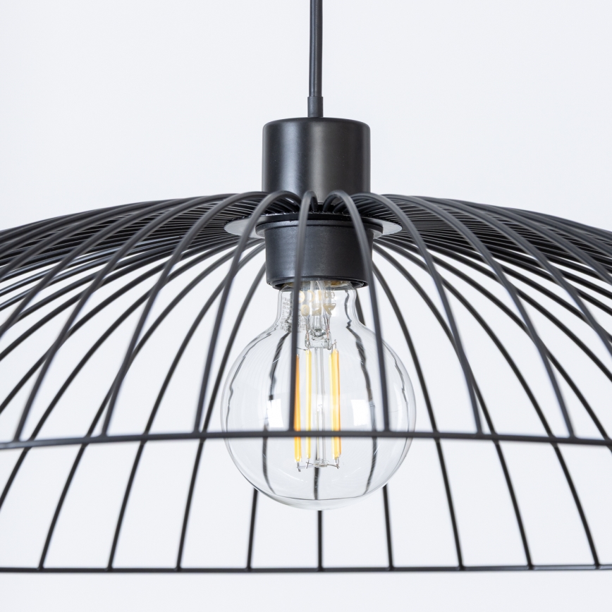 Brilagi - LED висяща лампа на кабел CERIA WIRE 1xE27/40W/230V, Ø 60 см, черна