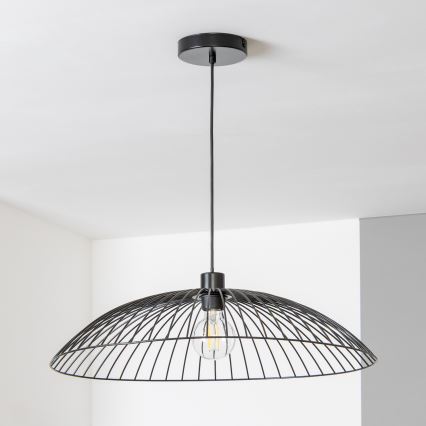 Brilagi - LED висяща лампа на кабел CERIA WIRE 1xE27/40W/230V, Ø 60 см, черна