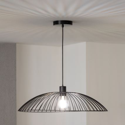 Brilagi - LED висяща лампа на кабел CERIA WIRE 1xE27/40W/230V, Ø 60 см, черна