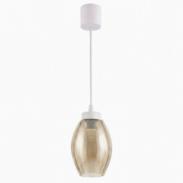 Brilagi - LED висяща лампа на кабел RETRO GLASS 1xE27/60W/230V диам. 17 см бял/димно бежов