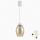 Brilagi - LED висяща лампа на кабел RETRO GLASS 1xE27/60W/230V диам. 17 см бял/димно бежов