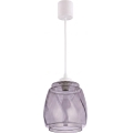 Brilagi - LED висяща лампа на кабел RETRO GLASS 1xE27/60W/230V Ø 26 cm бяла/димно сива