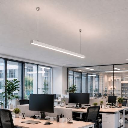 Brilagi - LED висящо осветително тяло FULLDAY LED/20/30/40W/230V 2700/4000/6000K 120 cm бяло