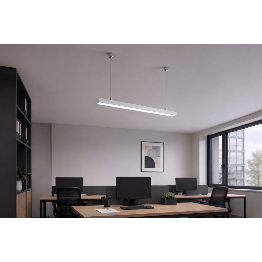 Brilagi - LED висящо осветително тяло FULLDAY LED/20/30/40W/230V 2700/4000/6000K 120 cm бяло