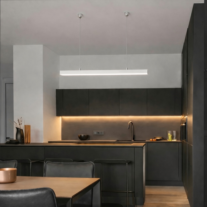 Brilagi - LED висящо осветително тяло FULLDAY LED/20/30/40W/230V 2700/4000/6000K 120 cm бяло