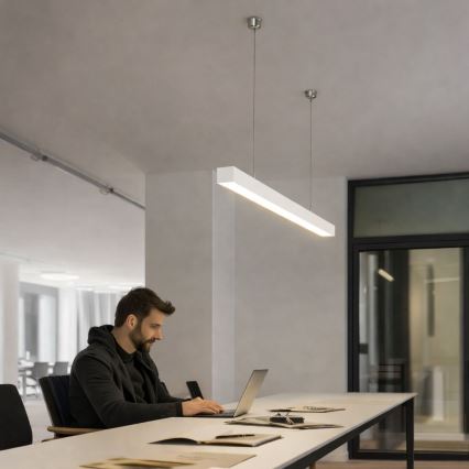 Brilagi - LED висящо осветително тяло FULLDAY LED/20/30/40W/230V 2700/4000/6000K 120 cm бяло