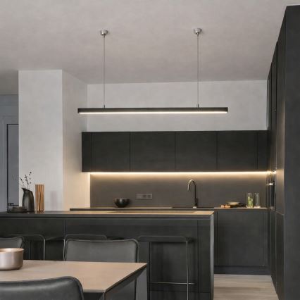 Brilagi - LED висящо осветително тяло FULLDAY LED/30/40/50W/230V 2700/4000/6000K 150 cm черно
