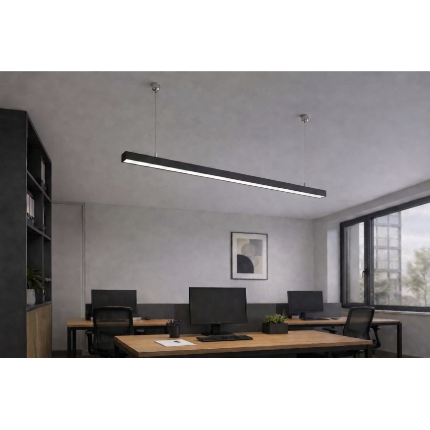 Brilagi - LED висящо осветително тяло FULLDAY LED/30/40/50W/230V 2700/4000/6000K 150 cm черно