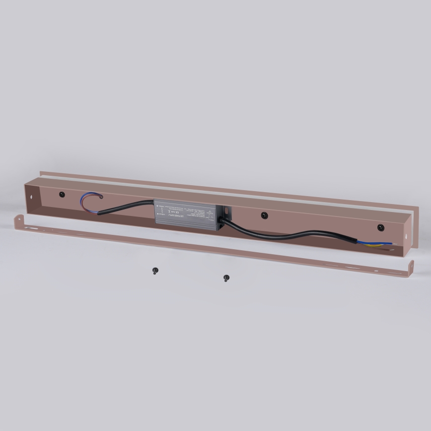 Brilagi - LED външно стенно осветително тяло LINEAR LED/12W/230V 3000K IP65 50 cm кафяво CRI 90