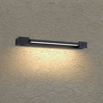 BRILAGI - LED Външен стенен осветител AQUA LINE LED/12W/230V 45 cm IP44 черен CRI 90