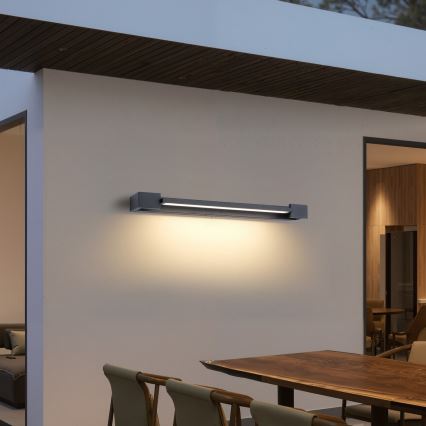 Brilagi - LED външен стенен осветител AQUA LINE LED/18W/230V 60 cm IP44 антрацит CRI 90