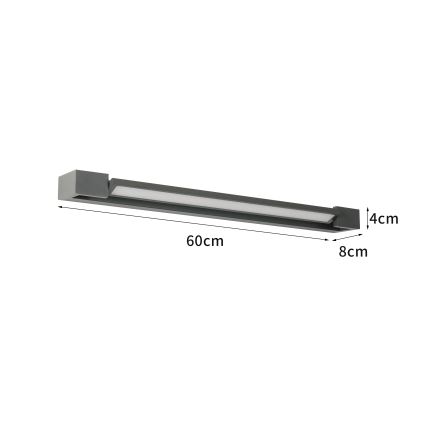 Brilagi - LED външен стенен осветител AQUA LINE LED/18W/230V 60 cm IP44 антрацит CRI 90