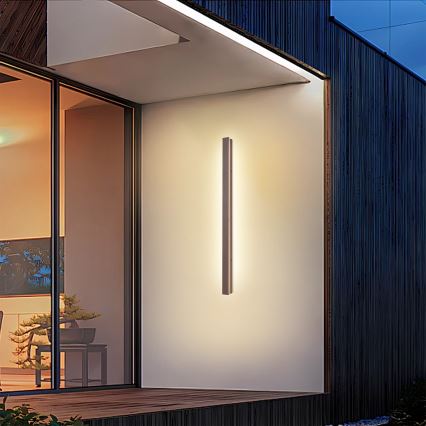 Brilagi - LED външен стенен осветител LINEAR LED/22W/230V 3000K IP65 100 см кафяв CRI 90