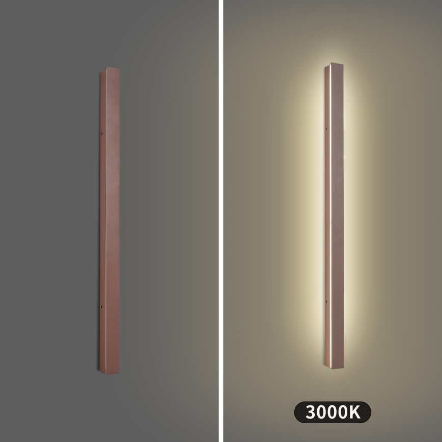 Brilagi - LED външен стенен осветител LINEAR LED/22W/230V 3000K IP65 100 см кафяв CRI 90