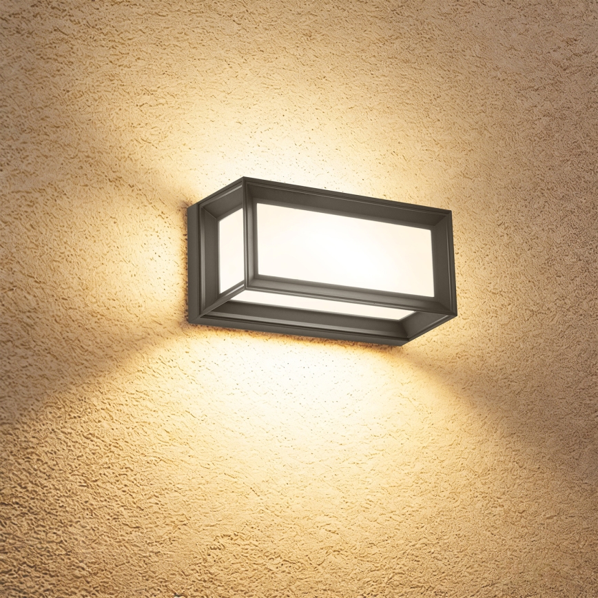 Brilagi - LED външно стенно осветително тяло с сензор PARKER LED/12W/230V антрацит IP44