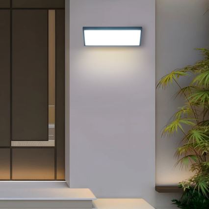 Brilagi - LED външна стенна лампа TRIANGLE LED/42W/230V 3000/4000/6500K 45 cm антрацит IP65