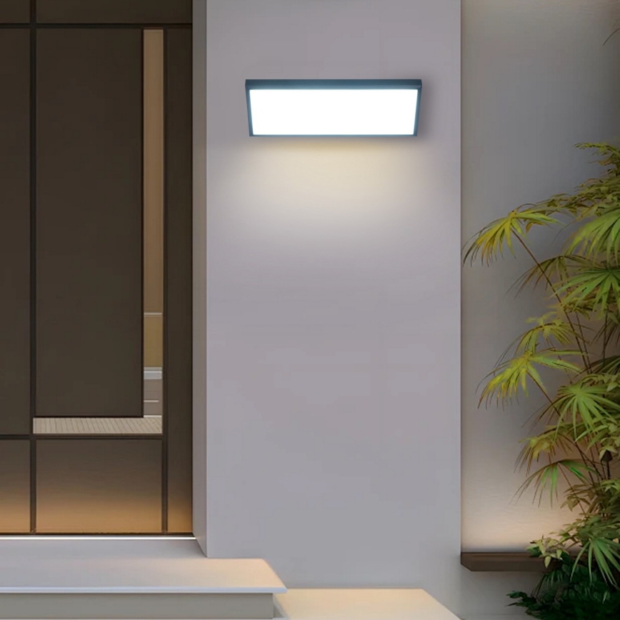 Brilagi - LED външна стенна лампа TRIANGLE LED/42W/230V 3000/4000/6500K 45 cm антрацит IP65