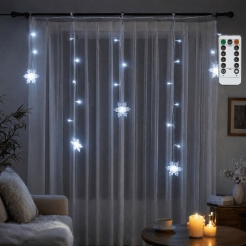 BRILAGI - LED Външен коледен гирлянд 60xLED/6W/6x0,7m IP44 студено бяло