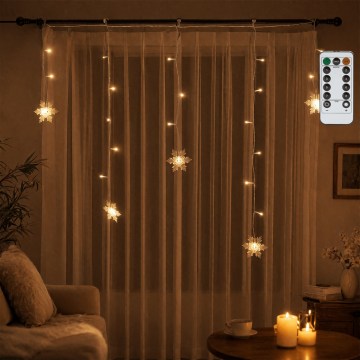 BRILAGI - LED външен коледен гирлянд 60xLED/6W/6x0,7m IP44 топла бяла светлина